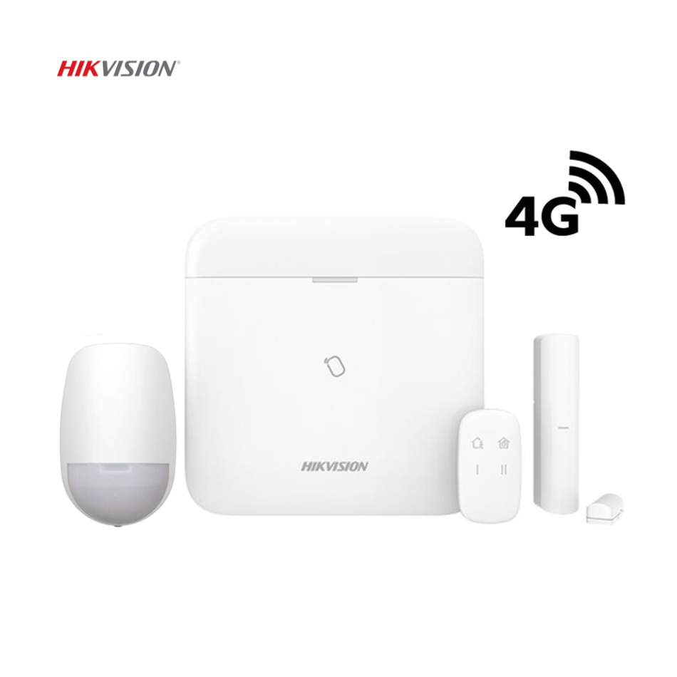 HIKVISION AX PRO DS-PWA48-KIT-WB(LA) KIT DE PANEL DE ALARMA INALÁMBRICO DE HIKVISION / SOPORTA 48 ZONAS / 3G/4G INCLUYE BATERÍA DE RESPALDO