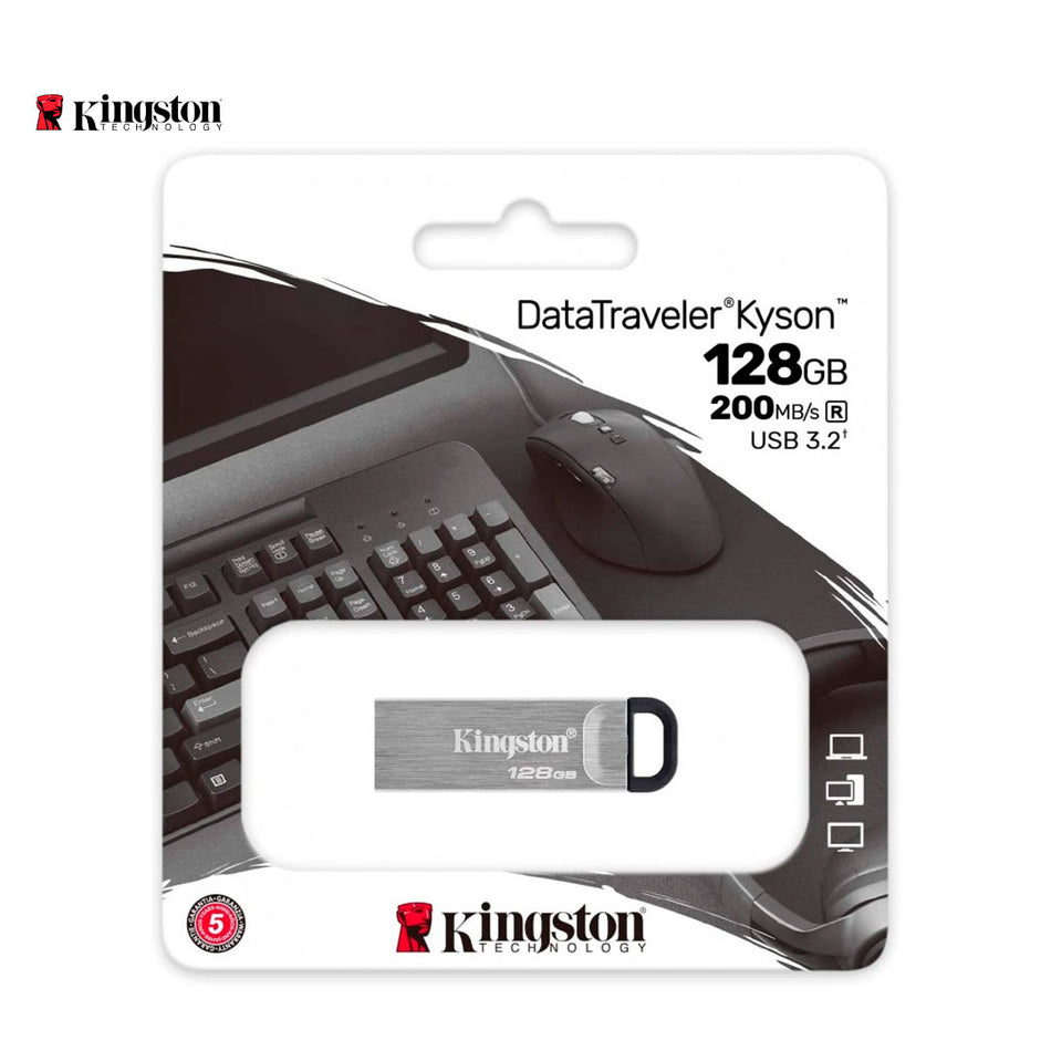 Memoria Flash USB Kingston DataTraveler KYSON, 128GB, USB 3.2