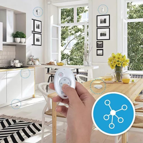 Kit de alarma para el hogar wifi inalambrico EZVIZ CS-B1 4 piezas incluye panel, llavero, pir y magnetico- CS-B1-A0-A34