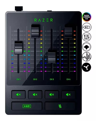 MEZCLADOR DE AUDIO RAZER 4 CANALES USB CHROMA BLACK (RZ19-03860100-R3U1)