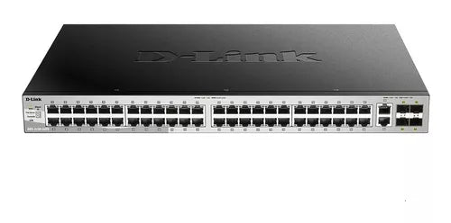 D-LINK DGS-3130-54TS - SWITCH ADMINISTRALE DE 48 PUERTOS 10/100/1000 RJ45 2 PUERTOS 10GBBASE-T RJ45 4 PUERTOS SFP DE 10GB