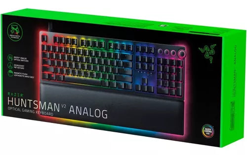 TECLADO RAZER HUNTSMAN V2 SWITCH ANALÓGICO ÓPTICO SP CHROMA NEGRO (RZ03-03610700-R311)