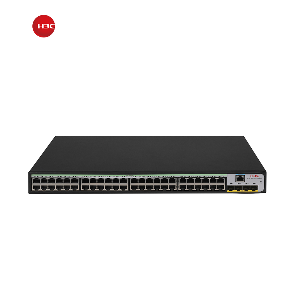 H3C LS-5120V3-52S-LI-GL SWITCH ETHERNET L3 H3C S5120V3-52S-LI CON 48 PUERTOS RJ45 10/100/1000BASE-T Y 4 PUERTOS SFP PLUS 1G/10G BASE-X (AC)