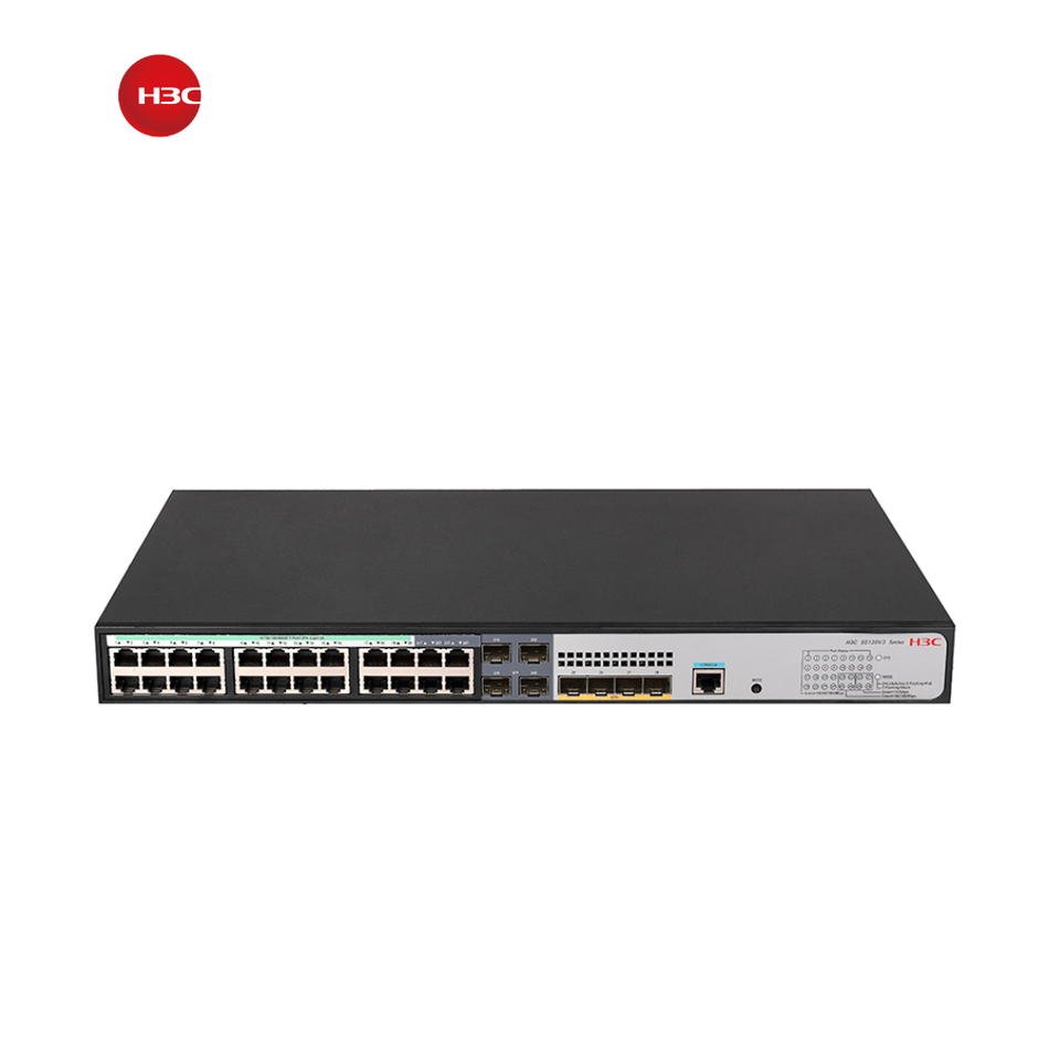 H3C LS-5120V3-28S-HPWR-LI-GL SWITCH ETHERNET L3 H3C S5120V3-28S-HPWR-LI CON 24 PUERTOS POE+ RJ45 10/100/1000BASE-T, 4 PUERTOS SFP COMBINADOS 100/1000BASE-X Y 4 PUERTOS SFP PLUS 1G/10G BASE-X (AC)