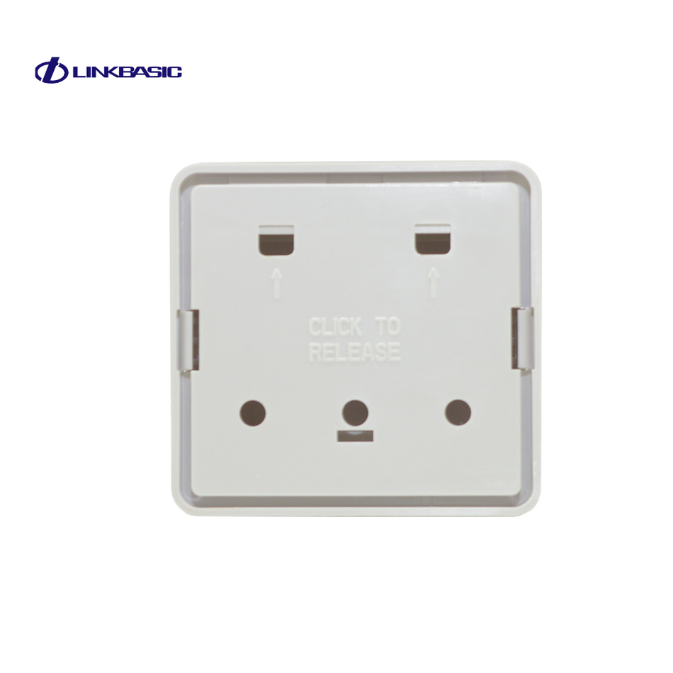 LINKBASIC OUZ22 ROSETA PARA 2 PUERTOS. COLOR BLANCO