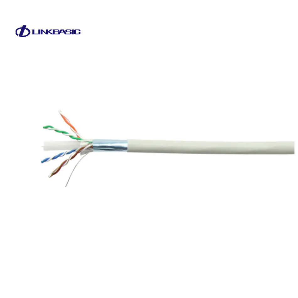 LINKBASIC CLA04-SC6A-LSZH-7035-305 CABLE F/UTP SÓLIDO 4P CAT 6A 23AWG LSZH, IEC 60332-1 GRIS (RX305MT)