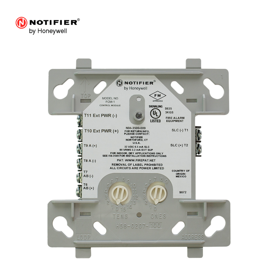 HONEYWELL NOTIFIER FCM-1 MÓDULO DE CONTROL DIRECCIONABLE