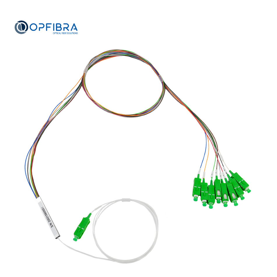 OPFIBRA OPF-PLC1X8-AS SPLITTER PLC 1X8 CON CONECTORES SC/APC