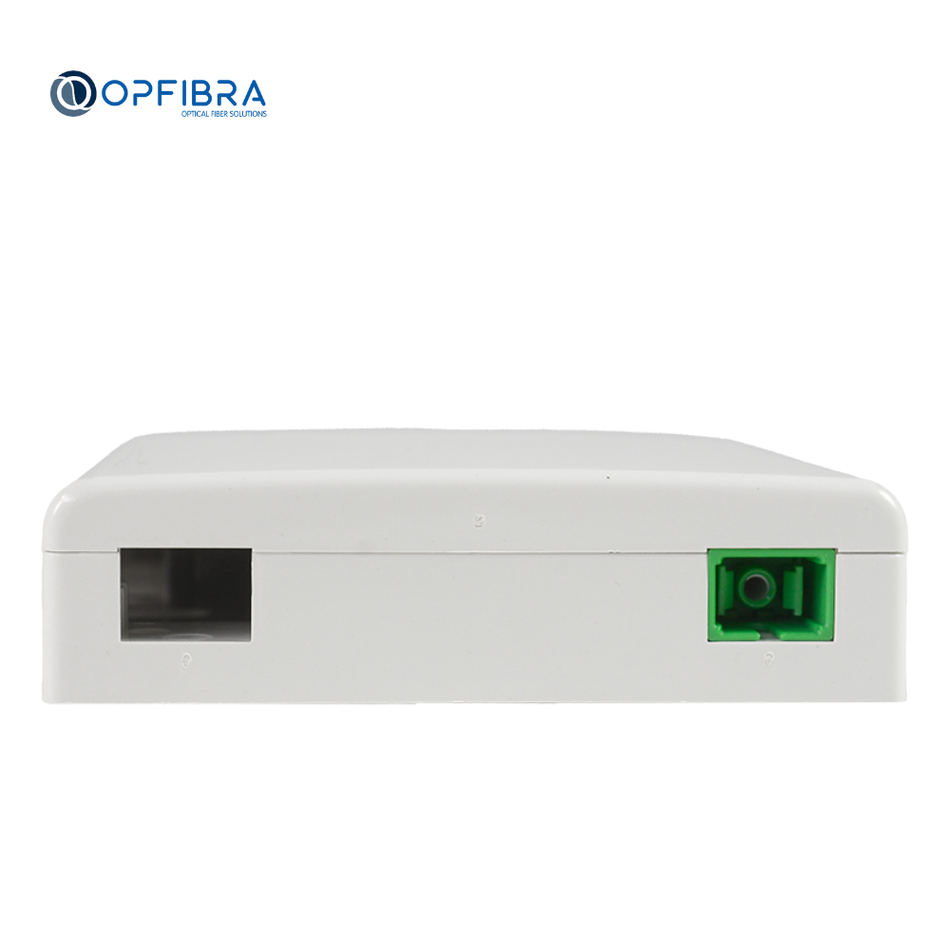 OPFIBRA OPF-PTO-1-D ROSETA ÓPTICA 1FO, INCLUYE ACOPLADOR SC/APC
