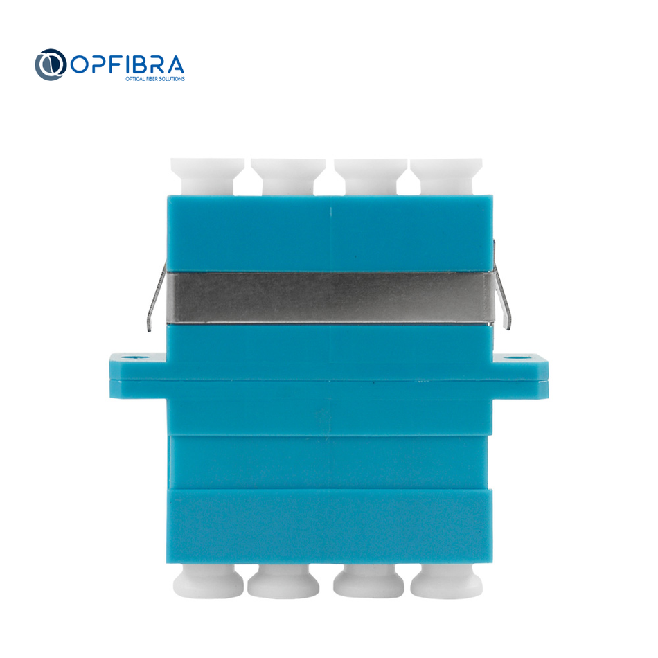 OPFIBRA ADLCU-QD-SM ACOPLADOR FO LC QUAD MONOMODO AZUL