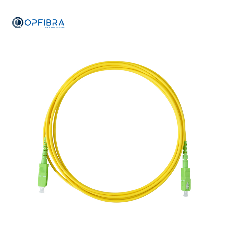 OPFIBRA CO-SX-SCA-SCA-SM-3-Y-LH-TB PATCH CORD FO SC/APC - SC/APC MONOMODO SIMPLEX 3M LSZH