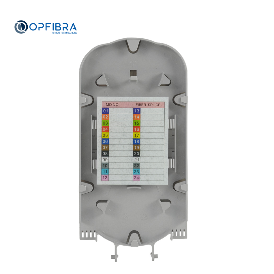 OPFIBRA OPF-CEO-VMC-A5S24-TRAY BANDEJA ORGANIZADORA DE EMPALME, CAPACIDAD 24 FUSIONES PARA CIERRE DE EMPALME OPF-CEO-VMC-A5S24