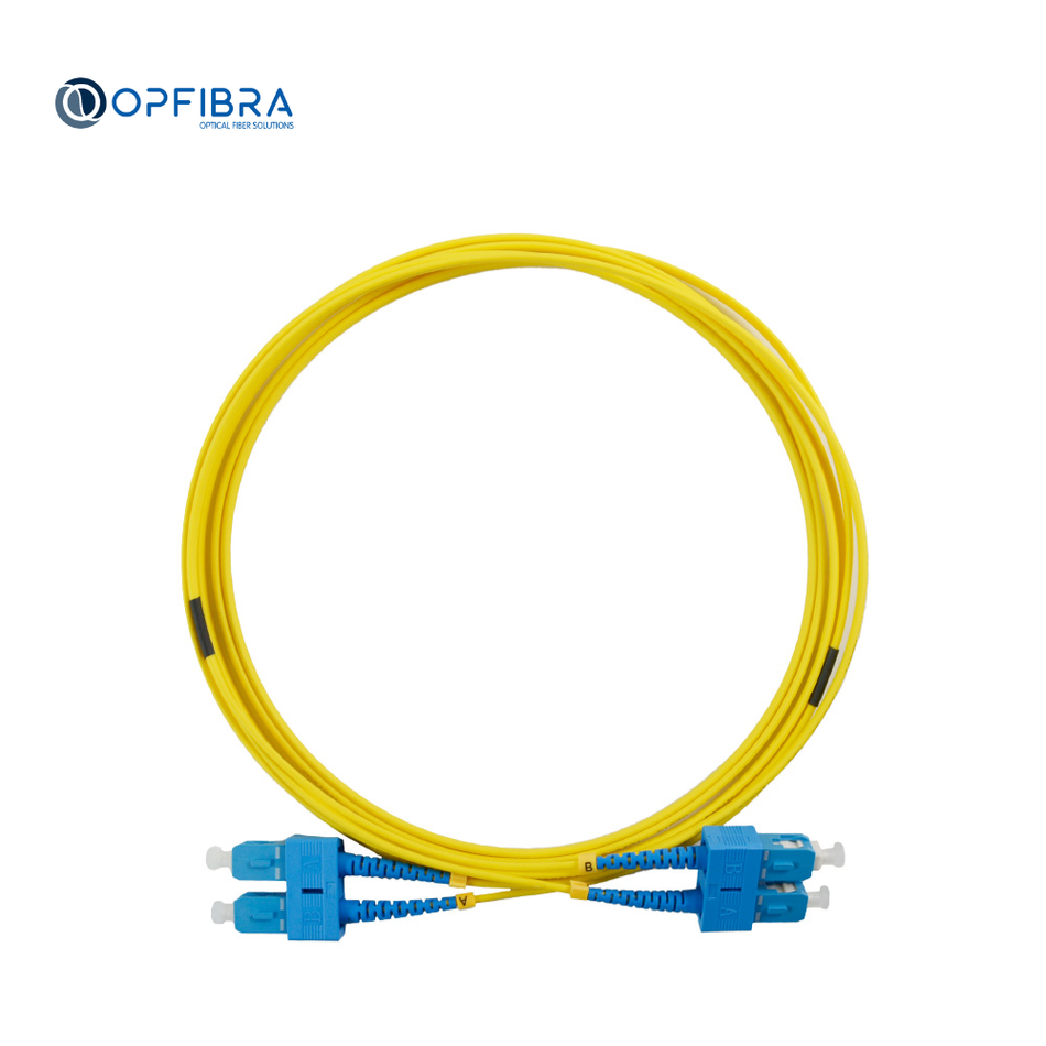 OPFIBRA CO-DX-SCU-SCU-SM-2-Y-LH-TB-3M PATCH CORD FO SC/SC MONOMODO DUPLEX 3M LSZH