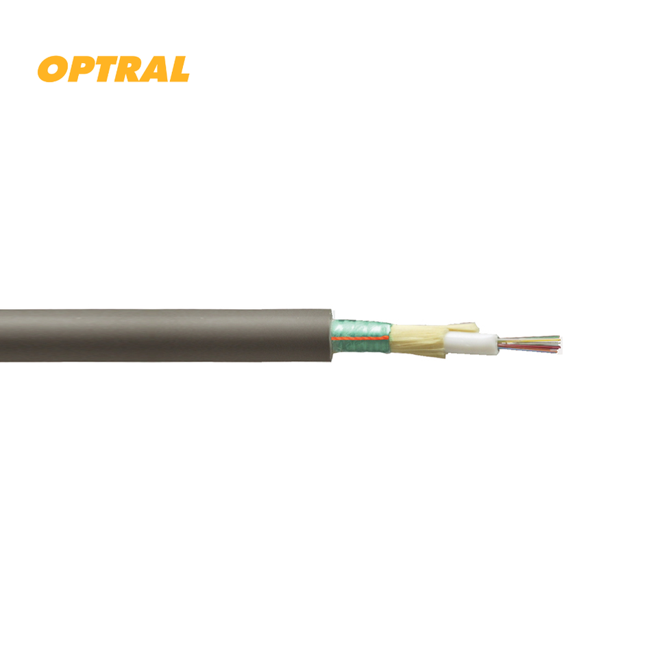 OPTRAL CFODST1012G652D CABLE FO MONOMODO 9UM ARMADO G652D 12 FIBRAS INT/EXT. CHAQUETA NEGRA LSZH ANTIROEDOR | FT: DST1