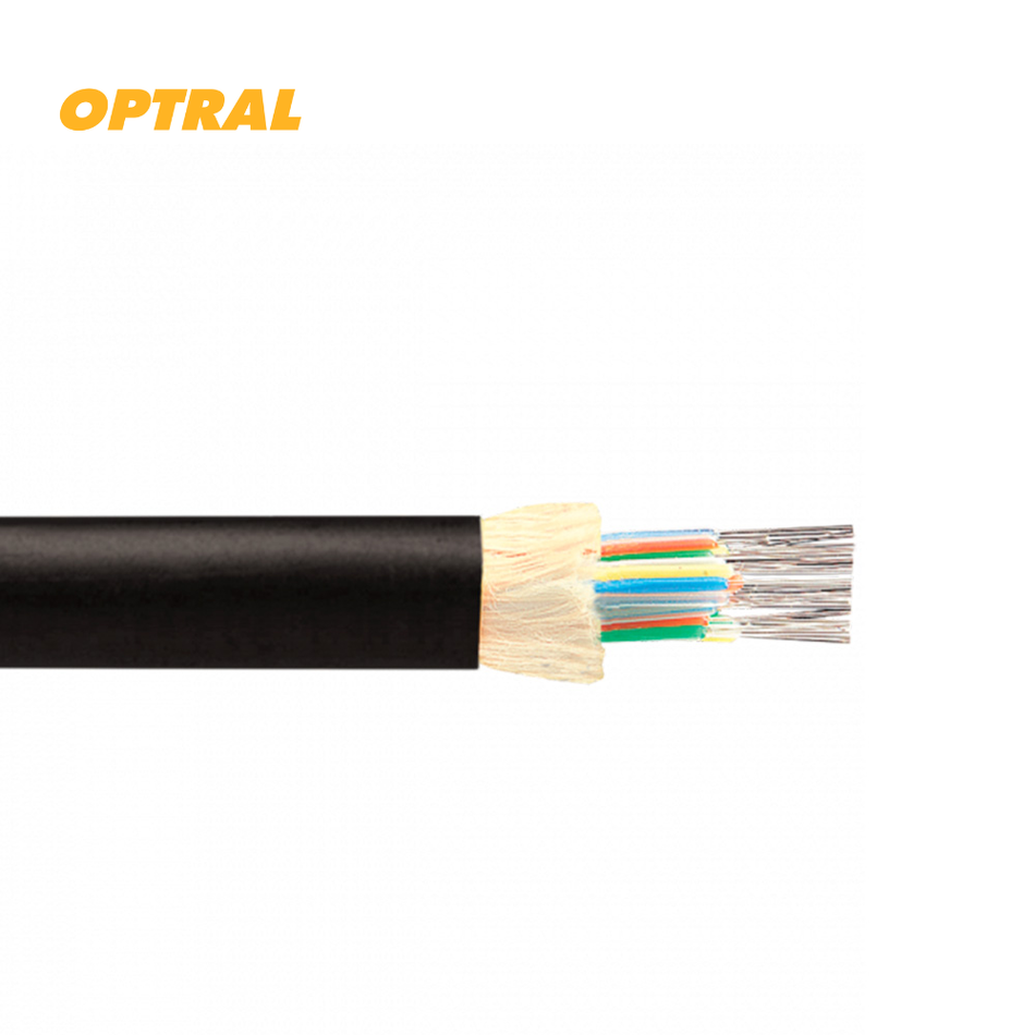 OPTRAL CFOCDG012OM4 CABLE FO MULTIMODO 50UM TIGHT-BUFFER OM4 12 FIBRAS INT./EXT. CHAQUETA NEGRA LSZH ANTIROEDOR | FT: CDG