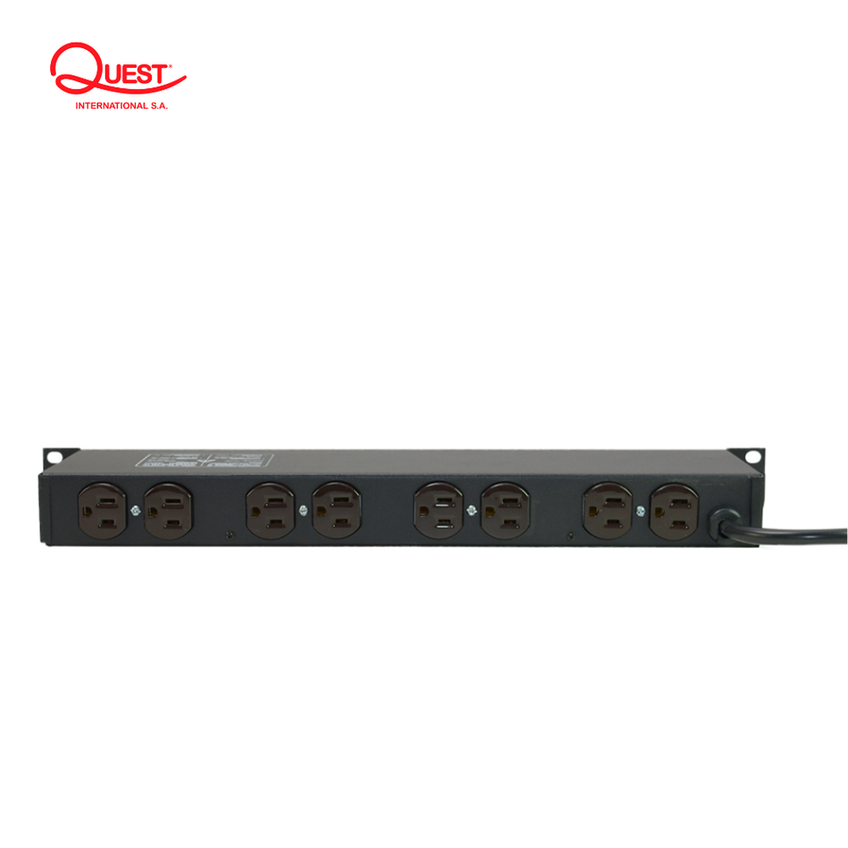 QUEST MH-4713 MULTITOMA ELECTRICA HORIZONTAL, 10 TOMAS NEMA5-15R, 125V/250V-15A