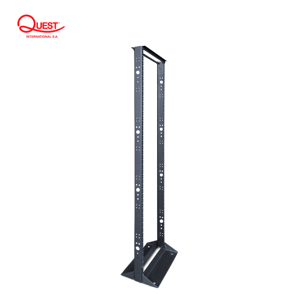 QUEST RP-4621 RACK DE PISO 45-RU 2.10MTS EIA-19" COLOR NEGRO