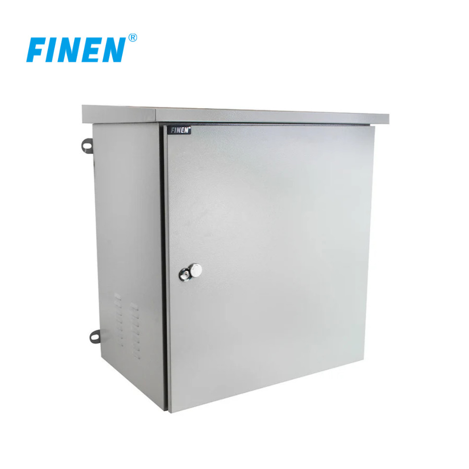 FINEN OC-6412 GABINETE DE PARED PARA EXTERIORES IP55 DE 12-RU. MEDIDAS: 600 X 400 X 681MM. COLOR GRIS RAL7035
