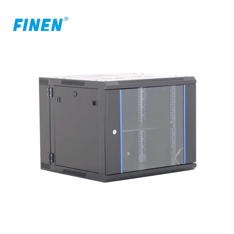 FINEN WMG6515 GABINETE DE PARED 15-RU 769 X 600 X 450+100MM (ABATIBLE, PUERTA C/VIDRIO DE SEGURIDAD)