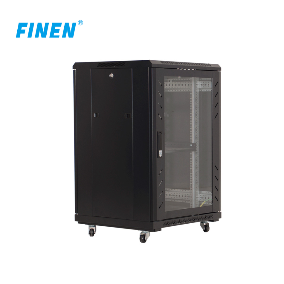 FINEN F1-AS6832-P GABINETE DE PISO 32-RU 1,609 X 600 X 800MM (PUERTAS: FRONTAL CON VIDRIO Y POSTERIOR C/MALLA) INCLUYE KIT DE 4 VENTILADORES