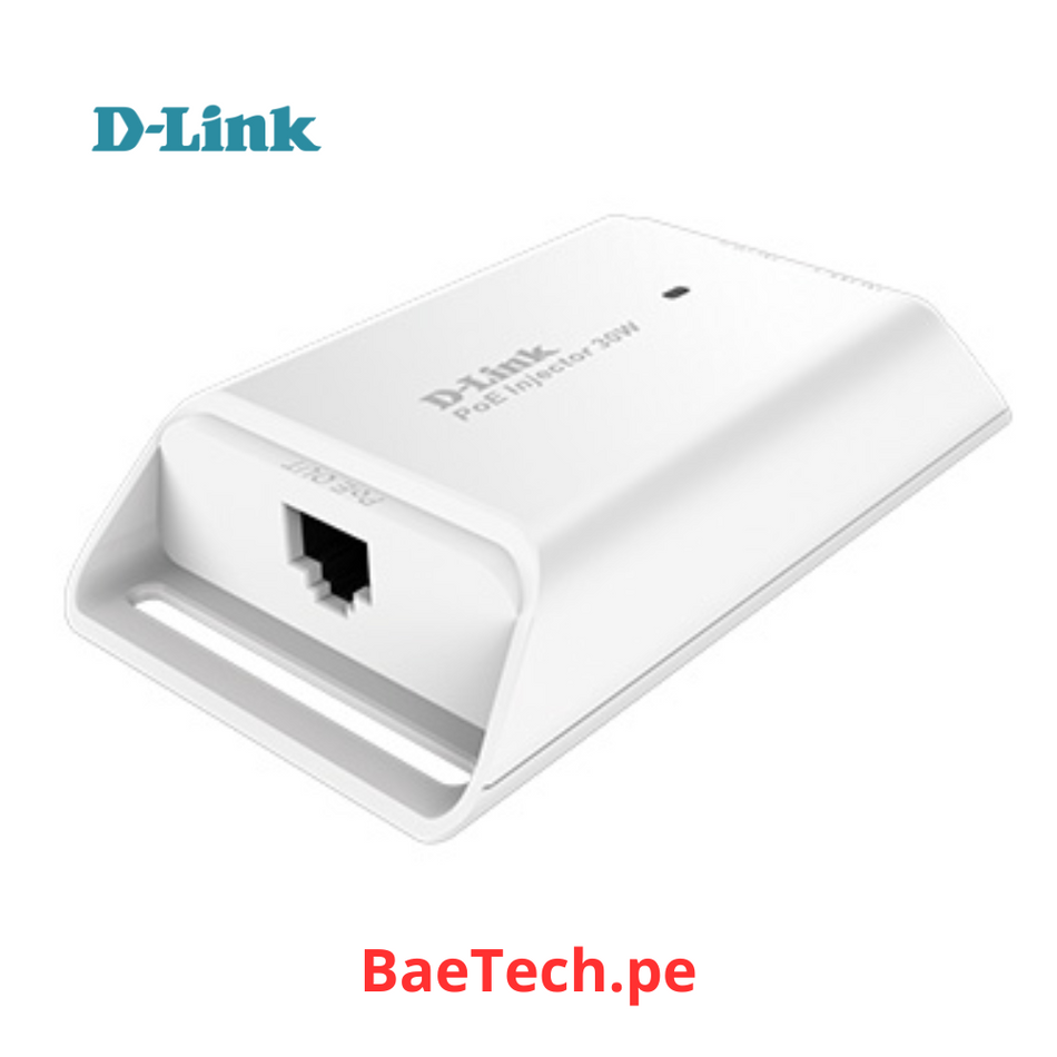 D-LINK DPE-301GI - INYECTOR POE ADAPTADOR 30W IEEE 802.3at (PoE +)/802.3af (PoE) GIGABIT