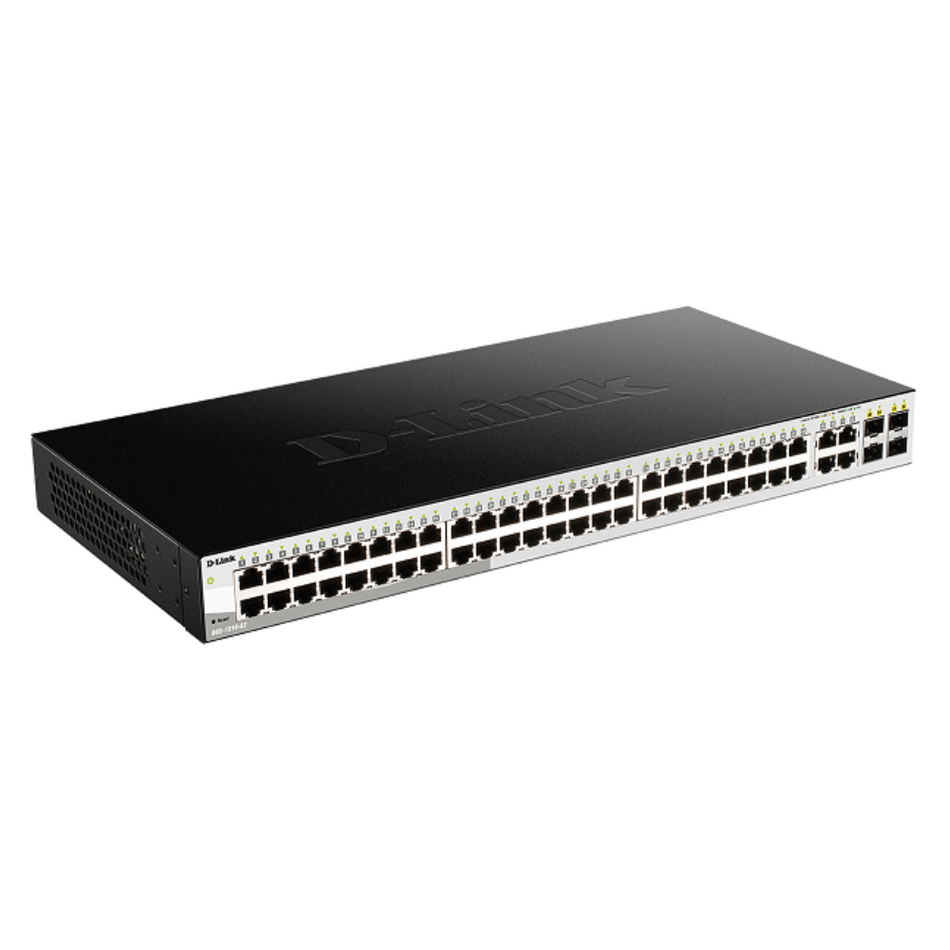 D-LINK DGS-1210-52 - SWITCH ADMINISTRABLE DE 48 PUERTOS RJ45 10/100/1000 4 PUERTOS SFP/GBE DUAL SPEED
