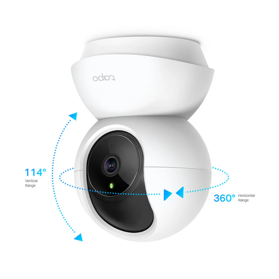 TP-LINK TAPO C200 CÁMARA WIFI INALÁMBRICA FULL HD 2MP 360º, LUZ, SONIDO, MICRÓFONO Y PARLANTE, ALEXA