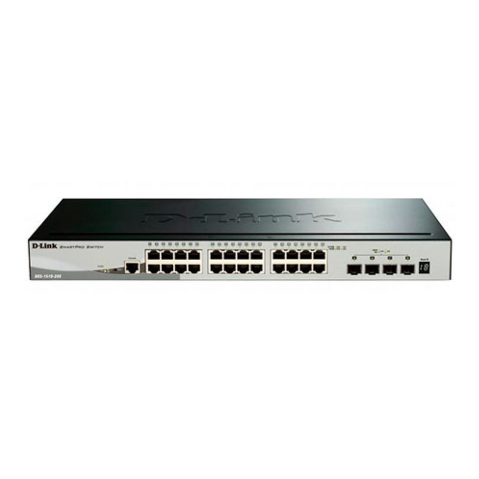 D-LINK DGS-1510-28P - Switch administrable SmartPro 24 LAN GbE 2 1G-SFP 2 10G-SFP