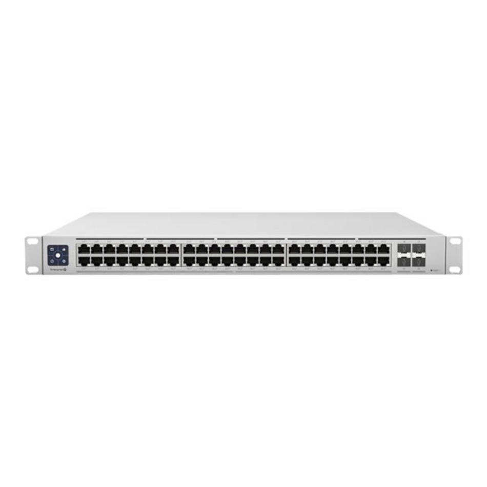 UBIQUITI USW-ENTERPRISE-48-POE SWITCH 48 PUERTOS POE CONMUTADOR ADMINISTRABLE CAPA 3, 4SFP+, PUERTOS GIGA