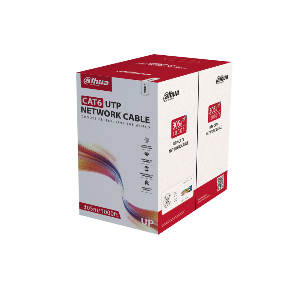 DAHUA DH-PFM920I-6UN-C CABLE UTP CAT6 OFC 305 MTS CPR ECA IEC 60332-1-2 POE