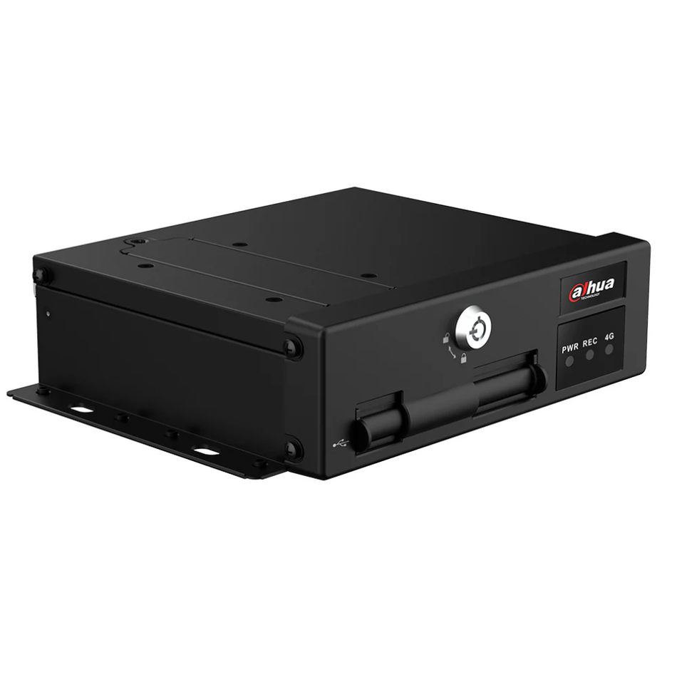 DAHUA MXVR1004-GFI DVR MOVIL AI 4CH PENTABRIDO H.265+  1080P  2 Slot MicroSD  4+1CH IP  EN50155
