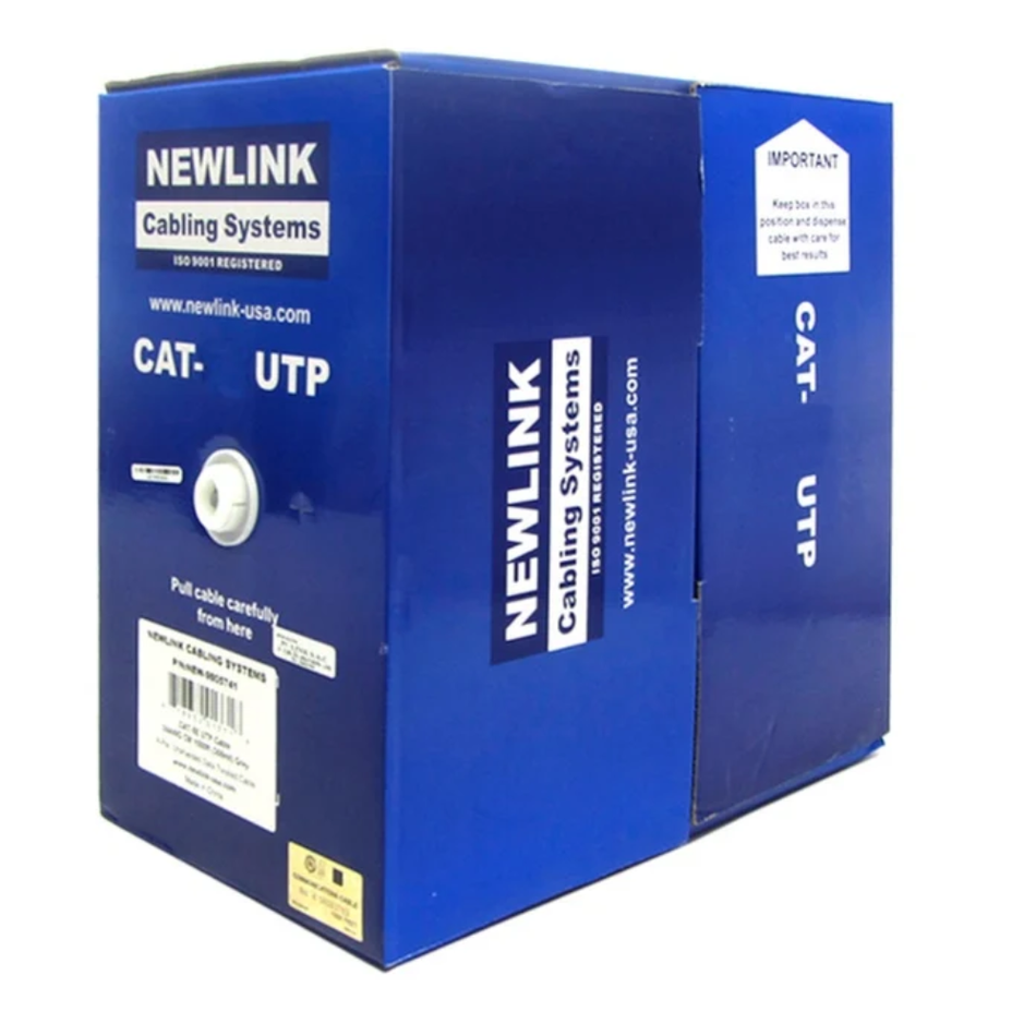NEWLINK NEW-9805741 CABLE UTP CAT5E INTERIOR CM 4 PARES 24AWG GRIS 305M UL
