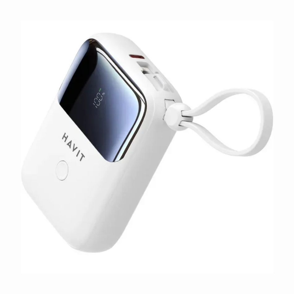 HAVIT PB5215 - POWER BANK BLANCO - CONEXION USB C - 10000 MAH