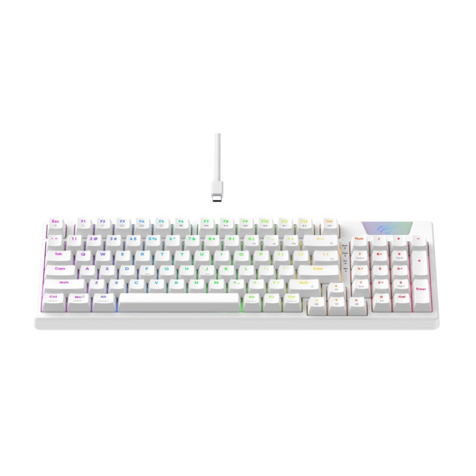 TECLADO HAVIT GAMENOTE KB885L-SP - MECANICO - SWITCH RED - LED-RGB