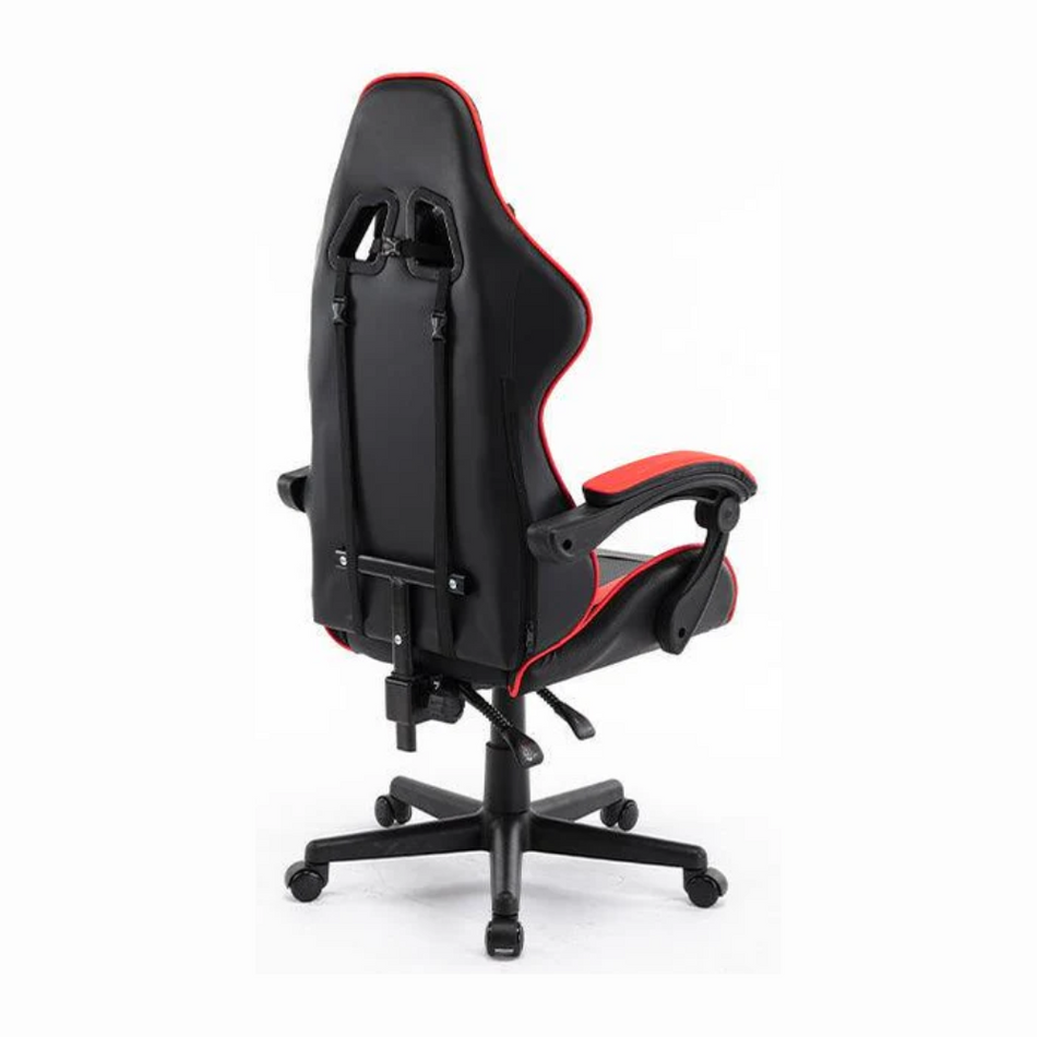 HAVIT GC933 - SILLA GAMING NEGRO/ROJO - SOPORTA 120KG - MATERIAL CUERO PVC - RUEDAS PU