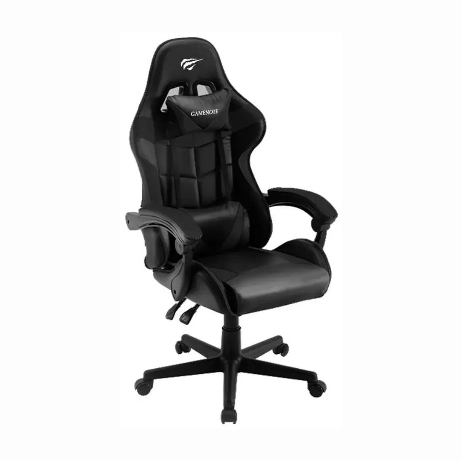 HAVIT GC933 - SILLA GAMING NEGRO - SOPORTA 120KG - MATERIAL CUERO PVC - RUEDAS PU