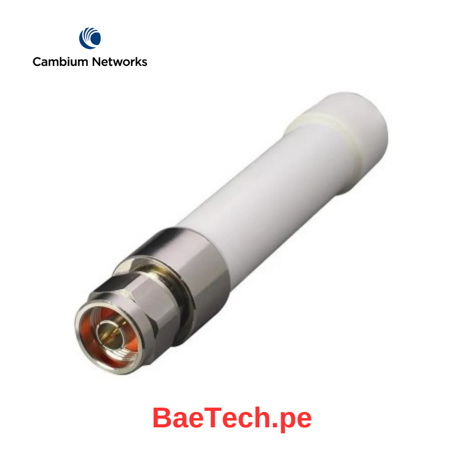 CAMBIUM ANT-OM-1X1-05 - ANTENA OMNIDIRECCIONAL 1X1, TRIBANDA, 2,4 GHZ/5 GHZ/6 GHZ, 5DBI, CON CONECTOR N-MACHO