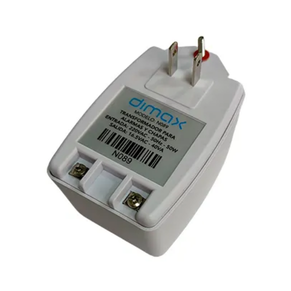 DIMAX N089 - TRANSFORMADOR 16V 2AMPERIOS PARA PANELES PARADOX