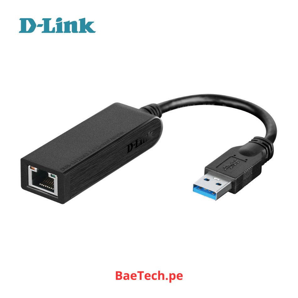 D-LINK DUB-1312 - ADAPTADOR DE RED CON UN PUERTO USB 3.0 Y PUERTO RJ-45 10/100/1000 MBPS GIGABIT ETHERNET