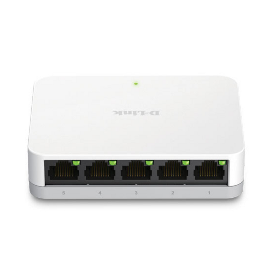 SWITCH D-LINK DGS-1005A, 5 RJ-45 10/100/1000 MBPS, MDI/MDIX, CSMA/CD.
