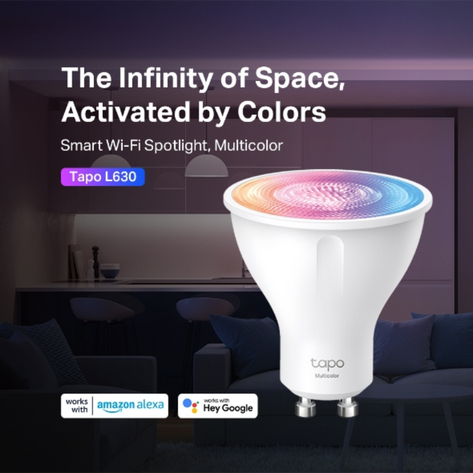 TP-LINK TAPO L630 FOCO INTELIGENTE WIFI MULTICOLOR GU10