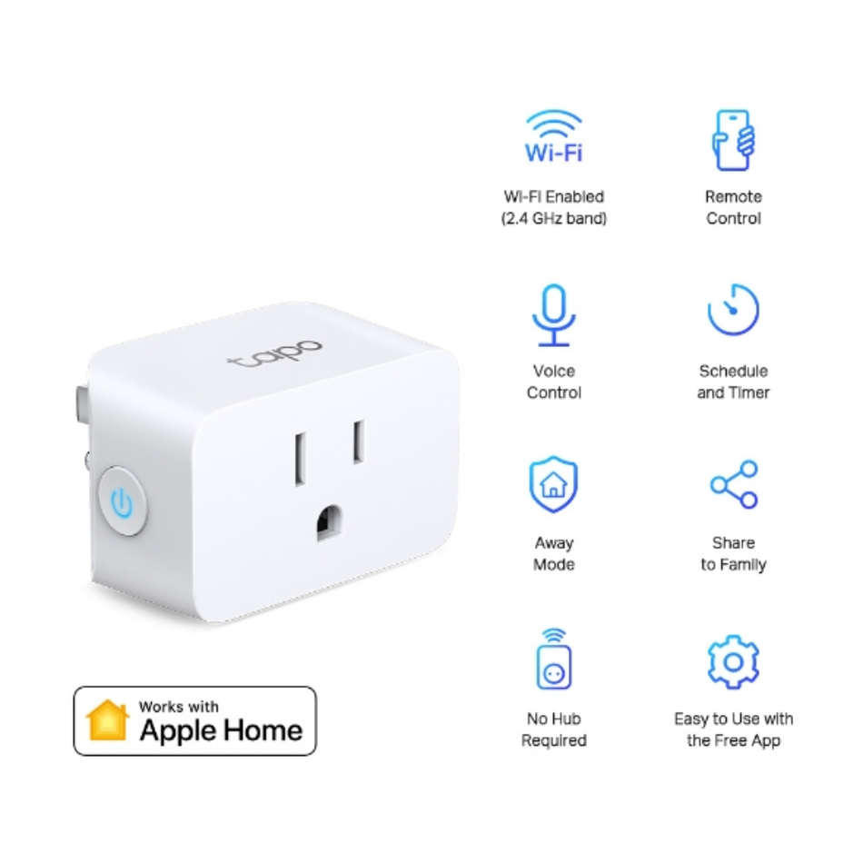 TP-LINK TAPO P125 MINI ENCHUFE INTELIGENTE WIFI COMPATIBLE ALEXA Y GOOGLE