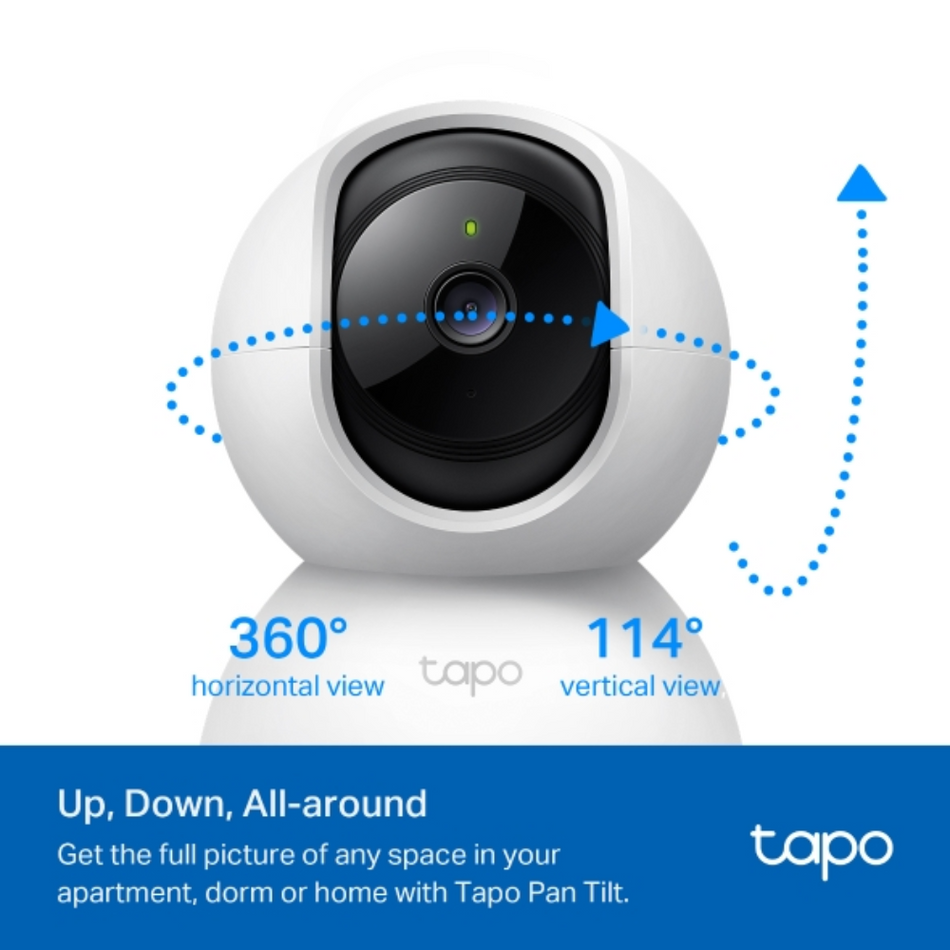 CÁMARA SEGURIDAD WIFI TAPO C200C FHD AUDIO BIDIRECCIONAL 360