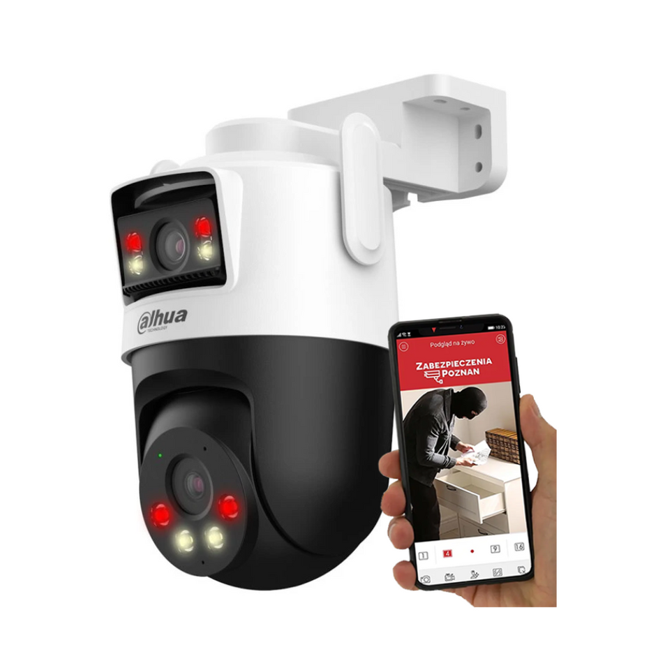 DAHUA DH-P3D-3F-PV PICCO DUAL CÁMARA DE SEGURIDAD PT WIFI LENTE DUAL 2K 3+3MP IA LUZ Y ALARMA