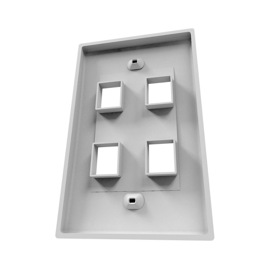 NEXXT SOLUTIONS AW160NXT04 PLACA DE PARED FACEPLATE 4 PUERTOS