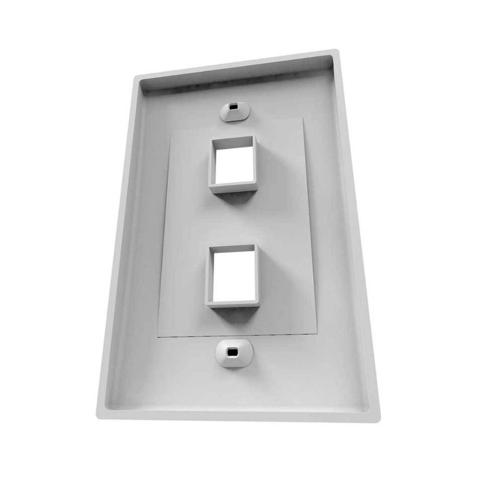 NEXXT SOLUTIONS AW160NXT02 PLACA DE PARED FACEPLATE 4 PUERTOS