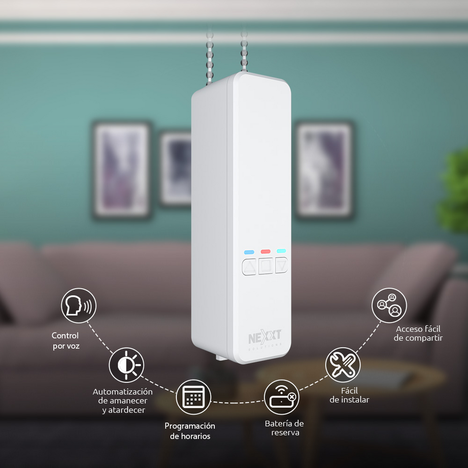 NEXXT SOLUTIONS NHA-B100 CONTROLADOR INTELIGENTE MOTORIZADO PARA PERSIANAS WIFI.