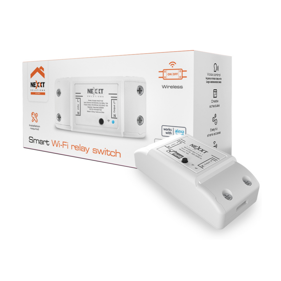 NEXXT SOLUTIONS NHE-R100 INTERRUPTOR DE RELÉ DE WI-FI INTELIGENTE