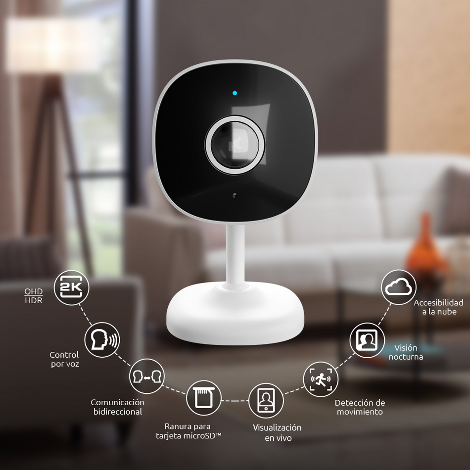 NEXXT SOLUTIONS NHC-I710 CÁMARA DE SEGURIDAD WIFI 2K 3MP MICRÓFONO