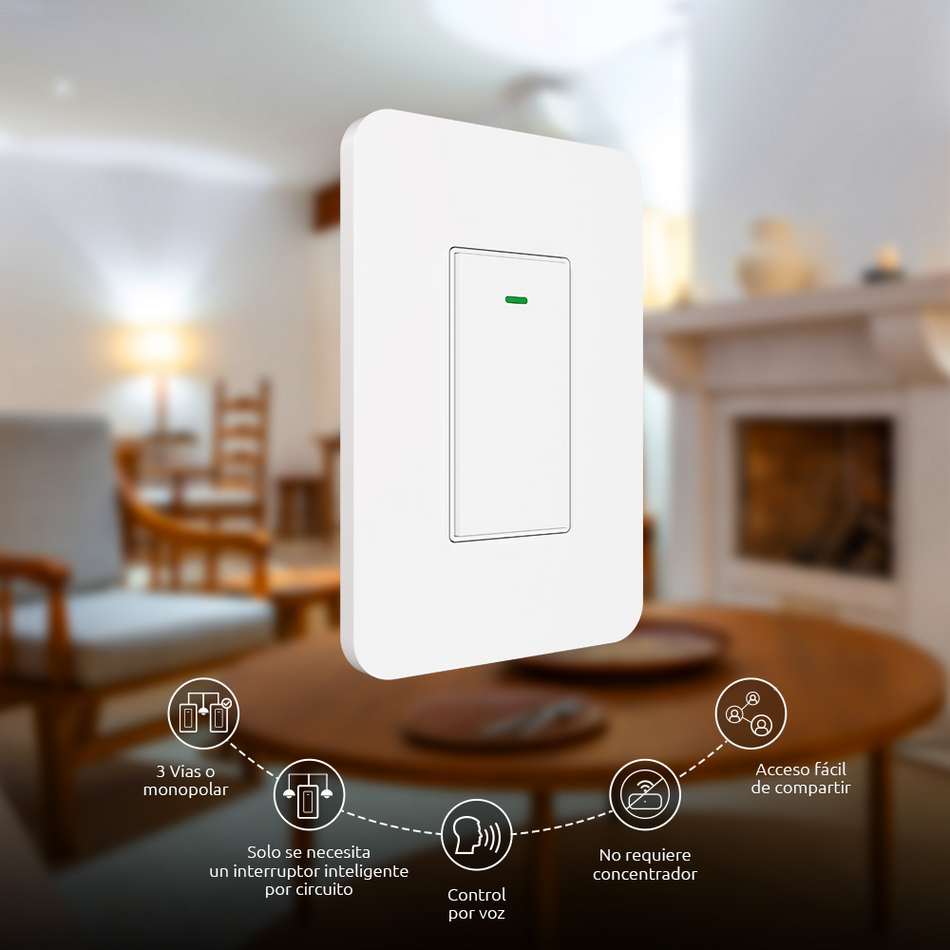 NEXXT SOLUTIONS NHE-S300 INTERRUPTOR DE 3 VÍAS INTELIGENTE WI-FI